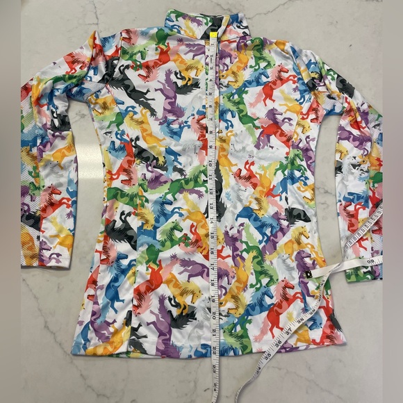 Equestrian Horse Show Long Sleeve Vented Shirt  Size Large - Picture 4 of 14